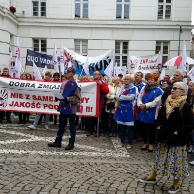 Protest ZNP w Bydgoszczy