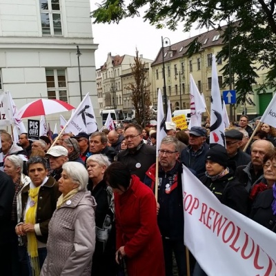 Protest ZNP w Bydgoszczy 