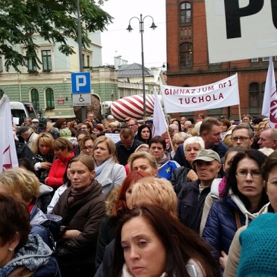 Protest ZNP w Bydgoszczy 