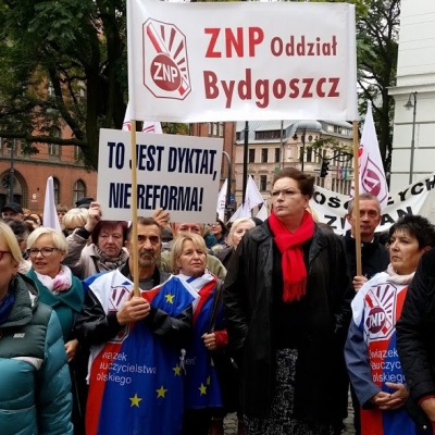 Protest ZNP w Bydgoszczy 